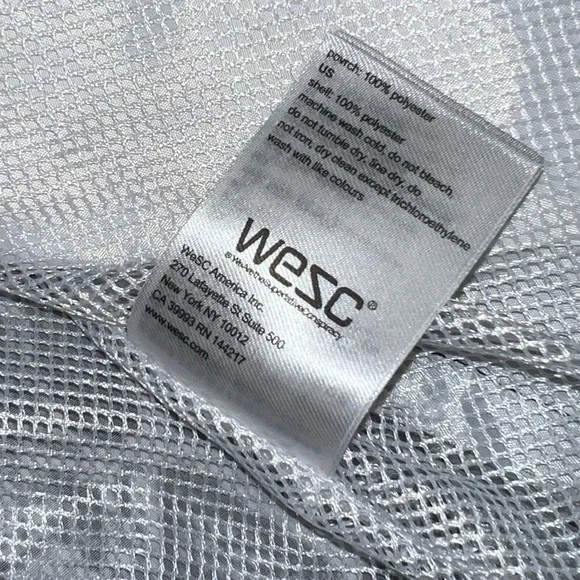 NWT WESC Black & Yellow Colorblock Snakeskin Retro Zip Up Track Jacket Size XL - Picture 12 of 14